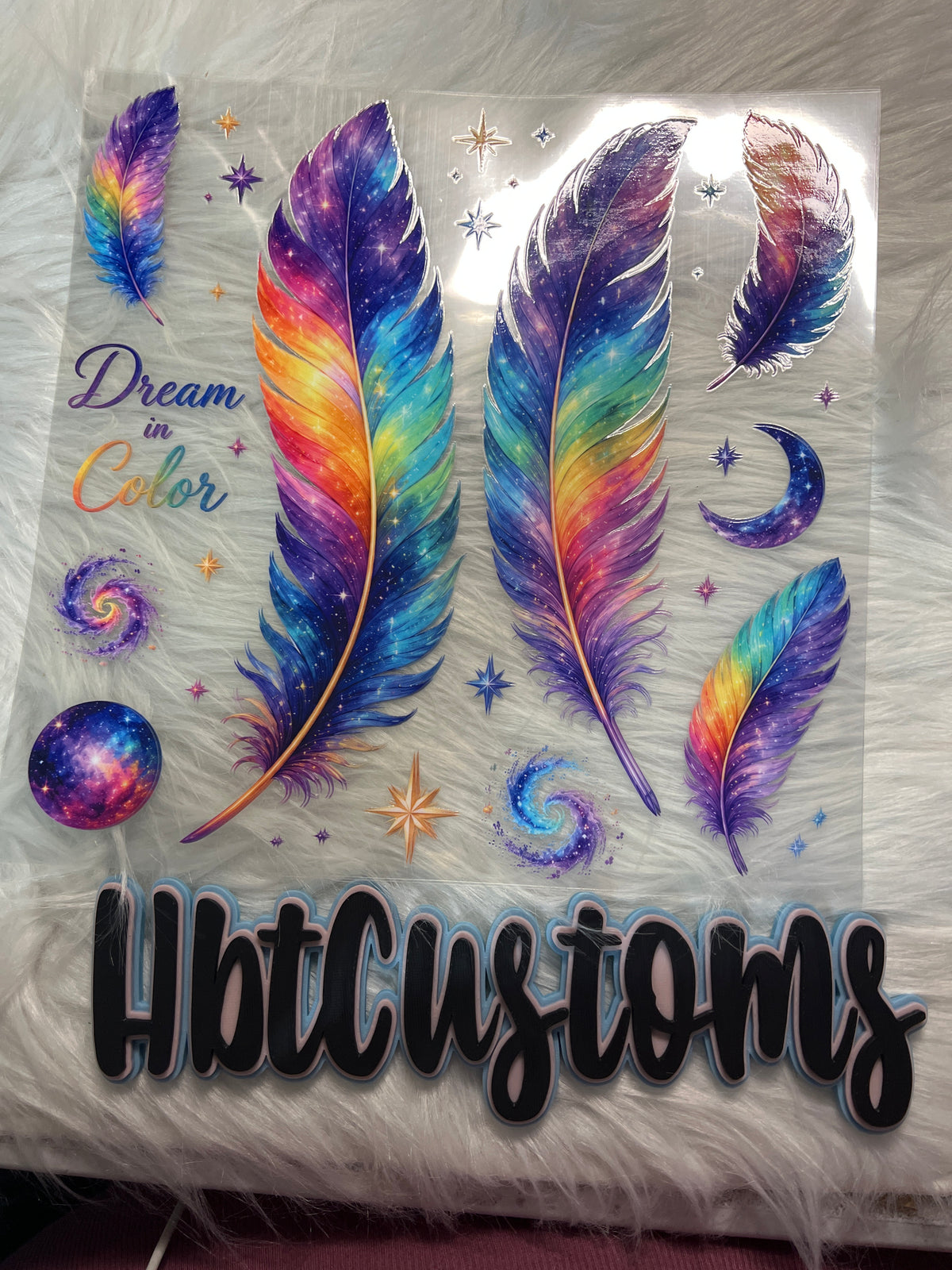 Rainbow Feathers Element