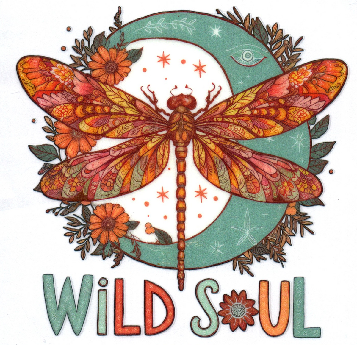Dragonfly & Moon Wild Soul Single Decal 1