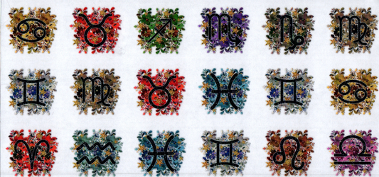 16oz All Zodiac Signs Colorful