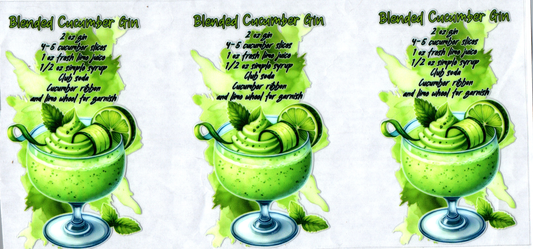 16 oz Blended Cucumber Gin Alcohol 10