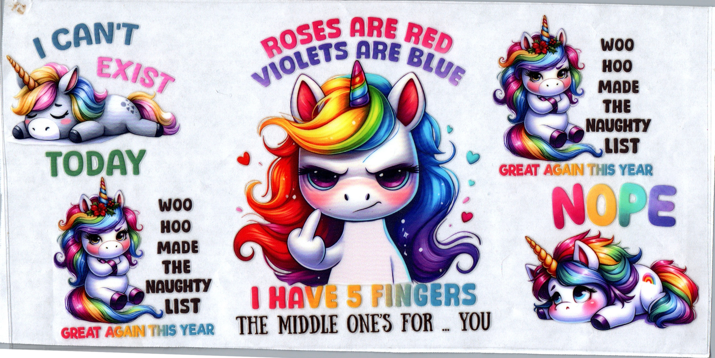 16 oz Roses are red violets are blue I have 5 fingers 100