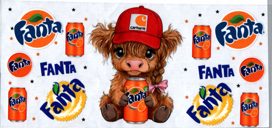 16oz Fanta Red Chartt Cow #101