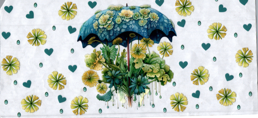 16oz Umbrella w/Flowers 101