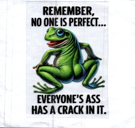 Remember no one is perfect Decal