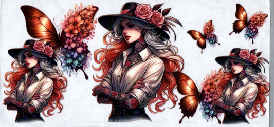 16 oz Tattoo Girl 103
