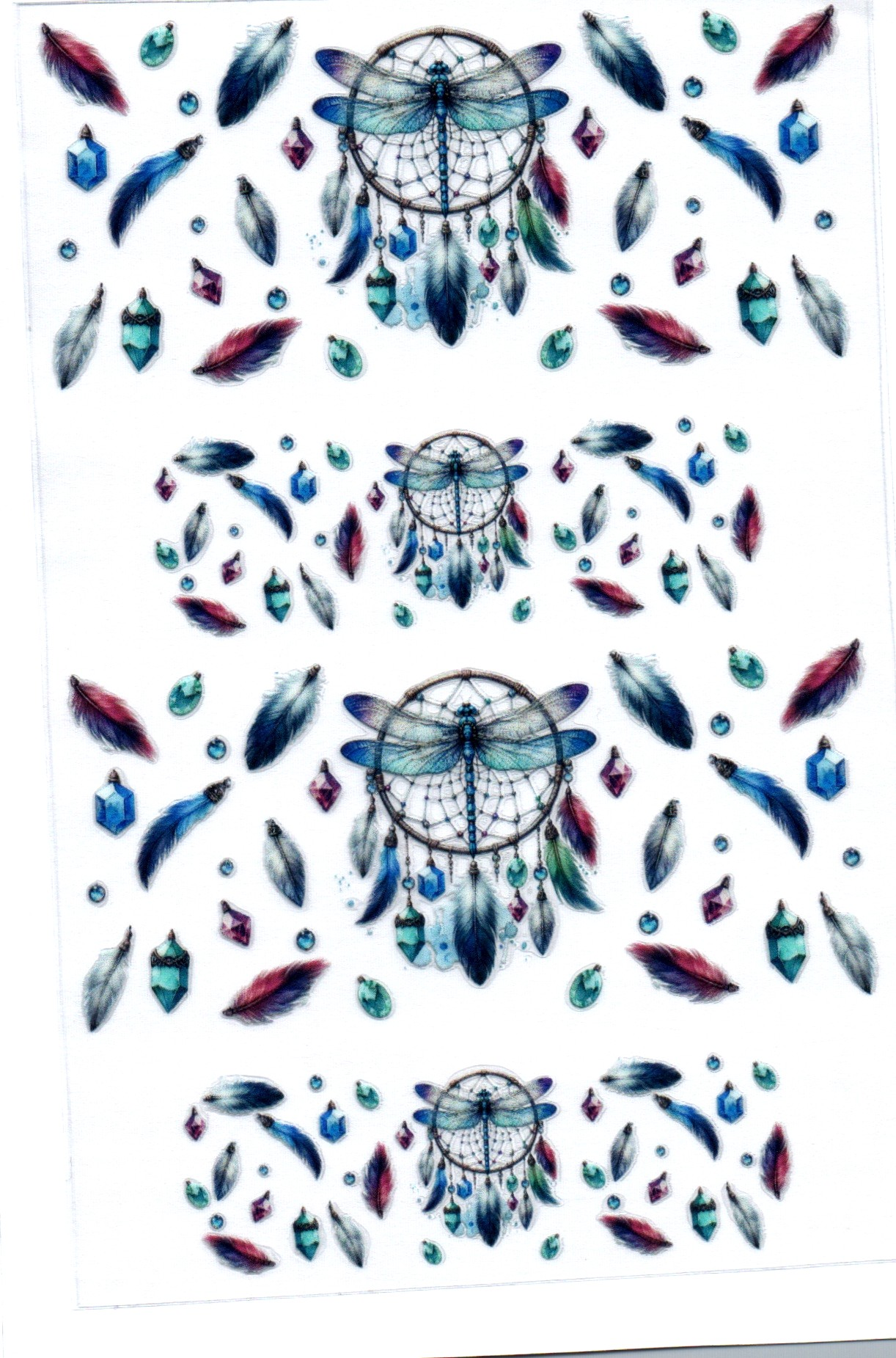 Dream catcher w/dragonfly & feathers Stanley Key Chain Wrap Double 104