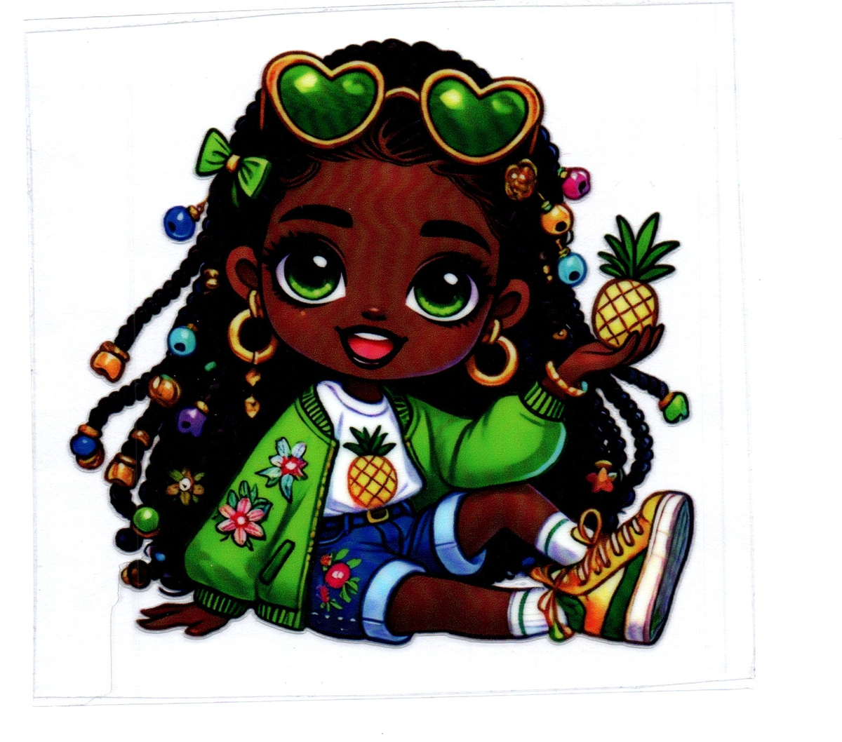 pineapple girl DECALS 10