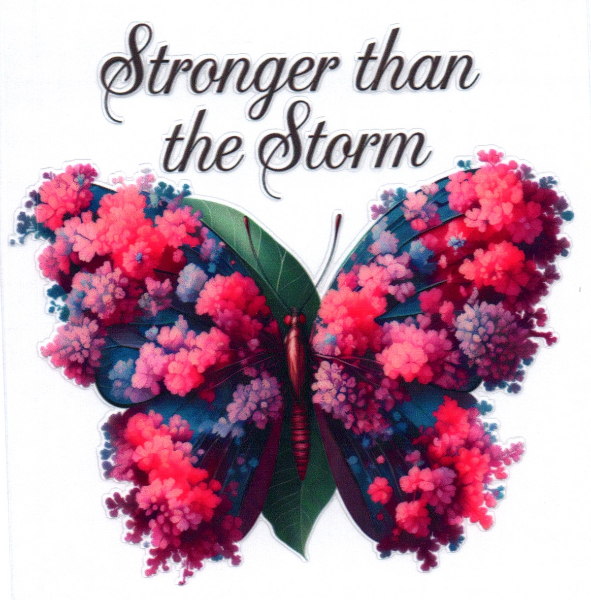 Stronger than the Storm 10 Single Decal
