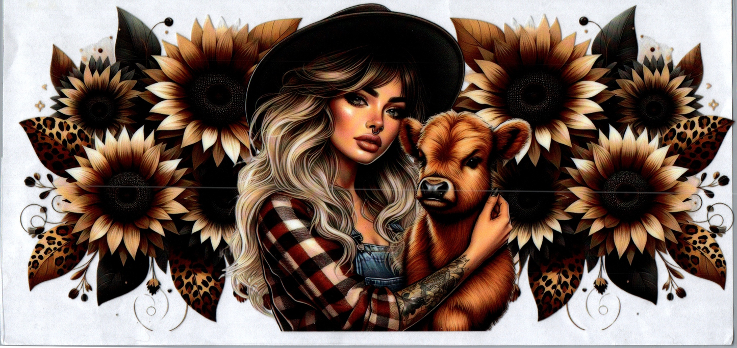 16 oz Tattoo Girl 105