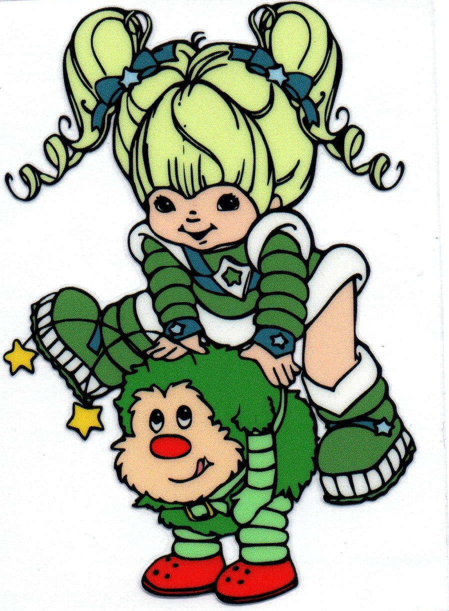 green rainbow brite DECALS 106