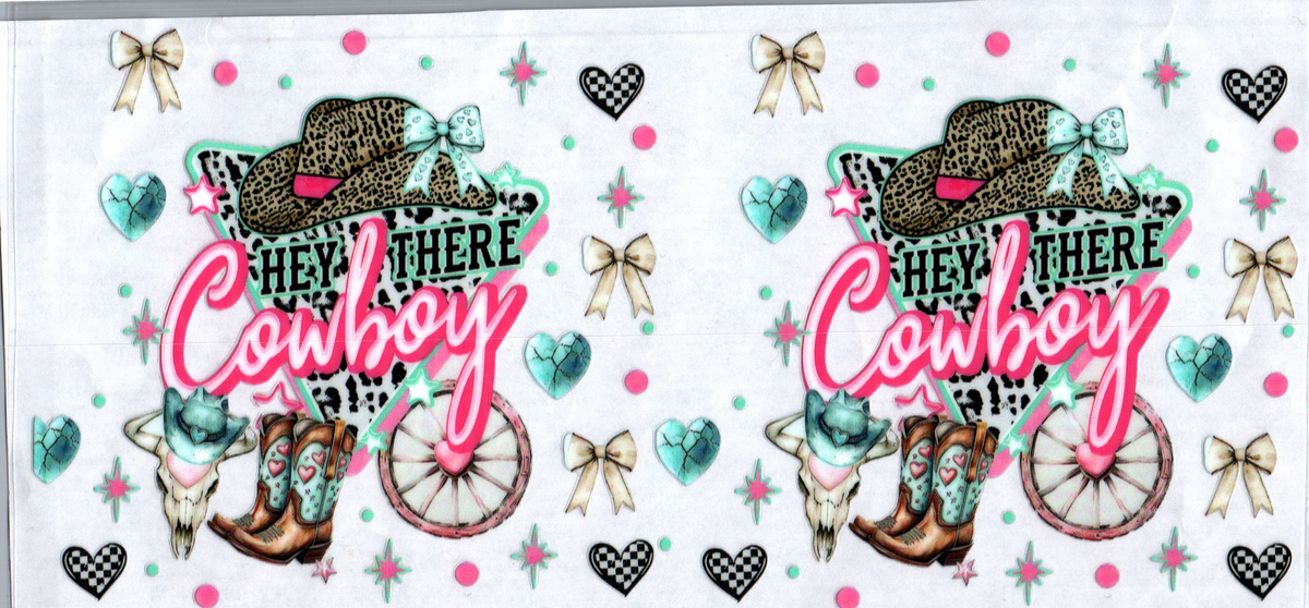 16oz hey there cowboy pink neon 106