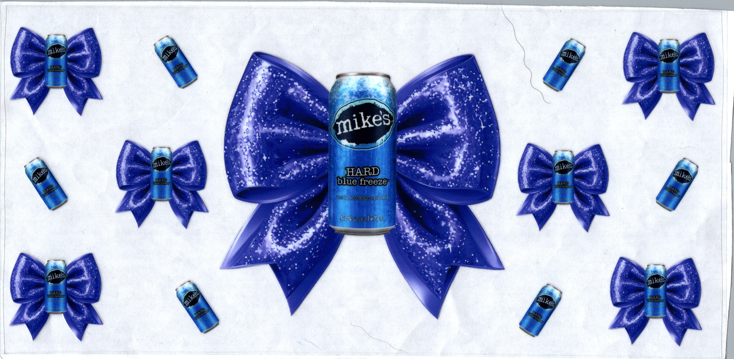 16 oz Blue Mikes w/Bow Alcohol 11
