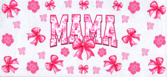 16oz Pink Flowered Mama