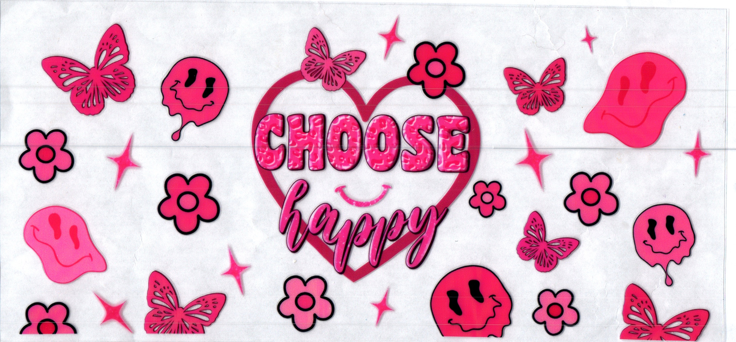 16oz Choose Happy Inspirational