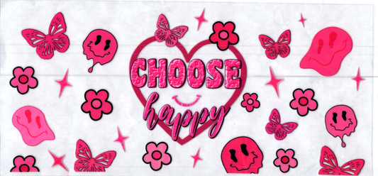 16oz Choose Happy Inspirational