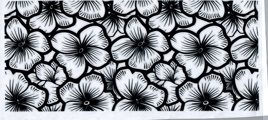 16 oz Tooled Leather Flowers 112
