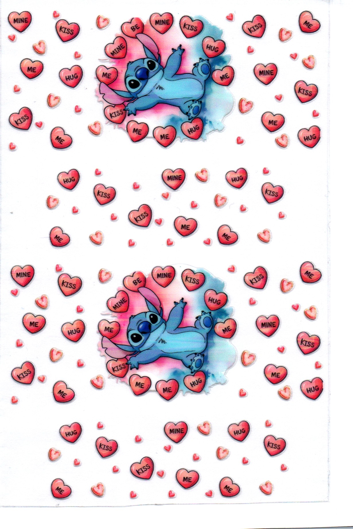 Blue Guy w/Hearts Key Chain Wrap Double 112