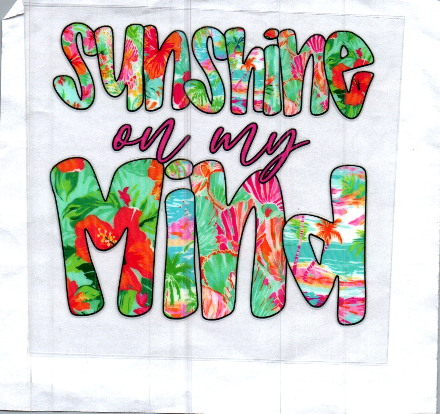 Sunshine on my mind Decal