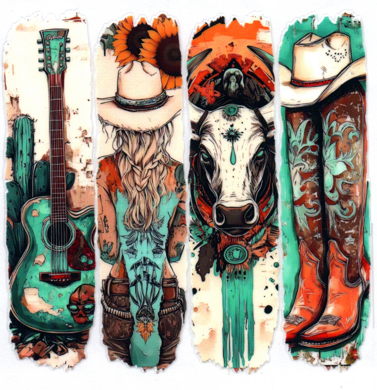 Brush strokes western Misc. Single Decal 115