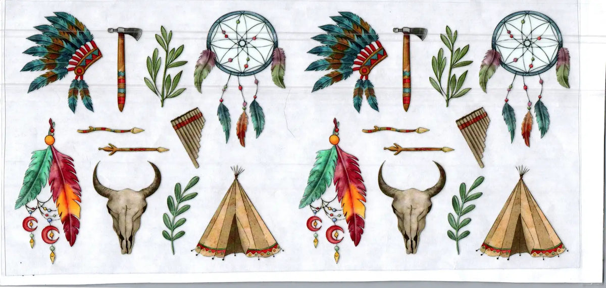 16 oz headdress feathers teepees misc 118