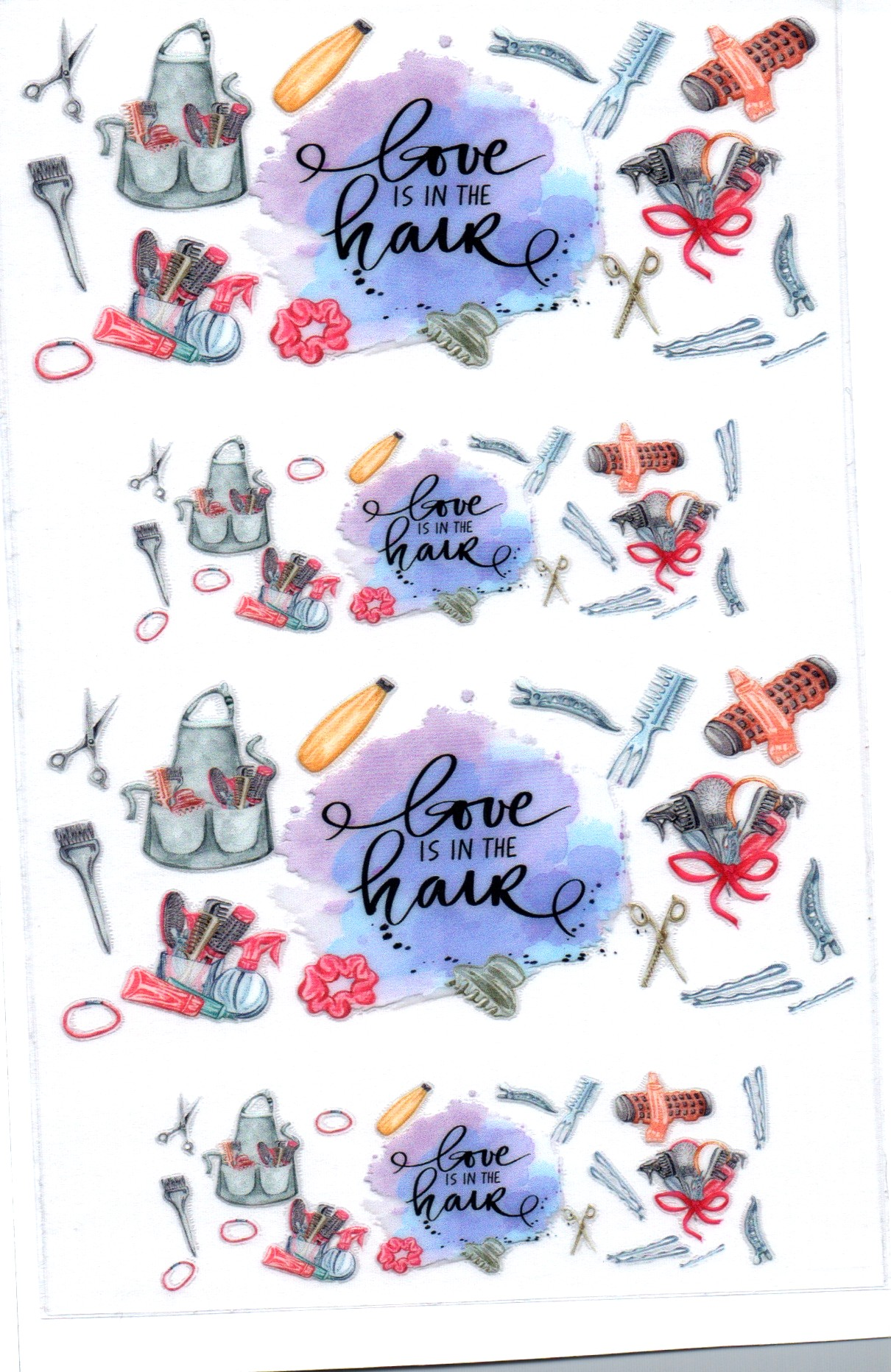 Love is in the Hair Key Chain Wrap Double 119