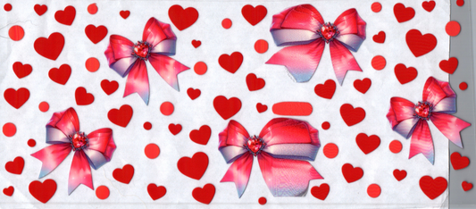 16oz Red Bows and Hearts 12