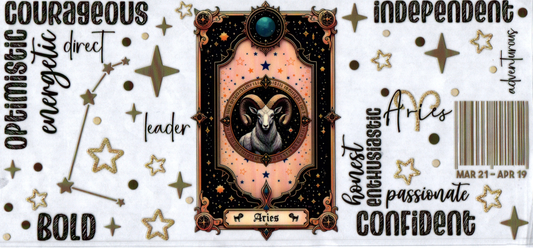 16oz Zodiac Tarot Card Aries 12