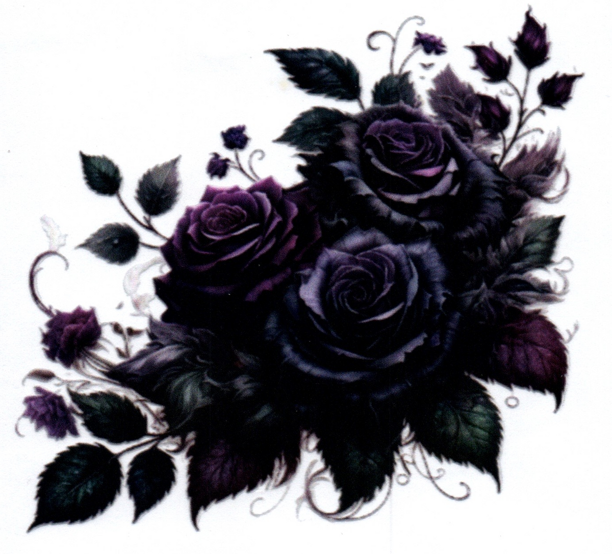 Black Roses Misc. Single Decal 120