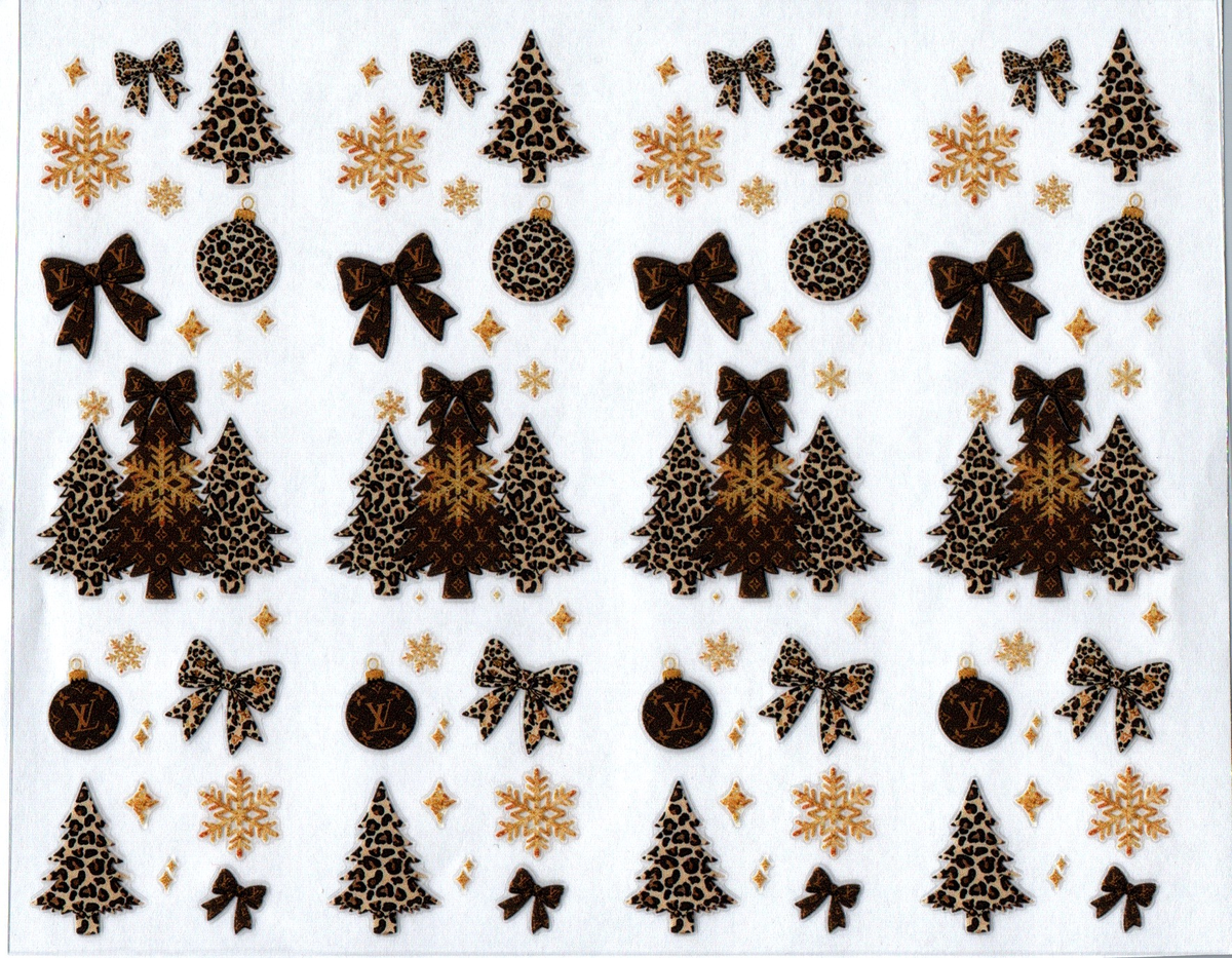cheetah christmas tree pen wraps 120