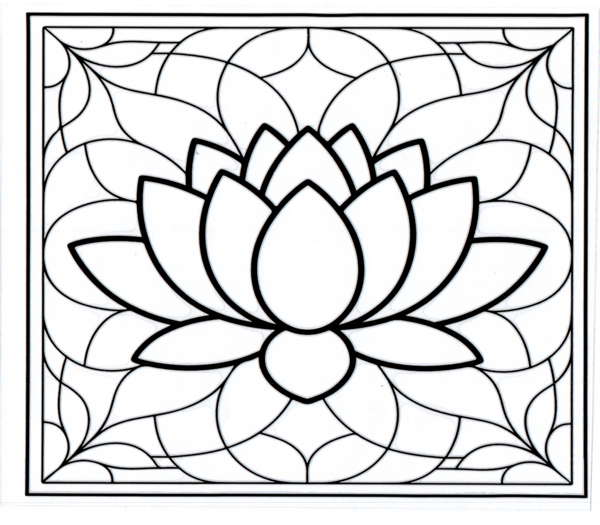 lotus flower stained glass 20oz 12