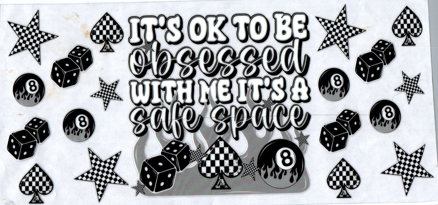 16 oz It's ok to be obsessed with me gray 122