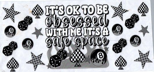 16 oz It's ok to be obsessed with me gray 122