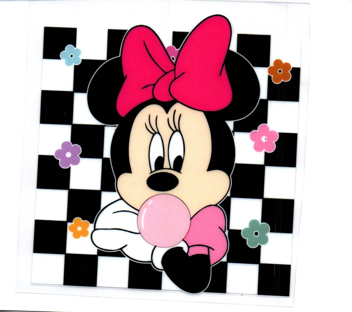 checker bubblegum miss mouse DECALS 123