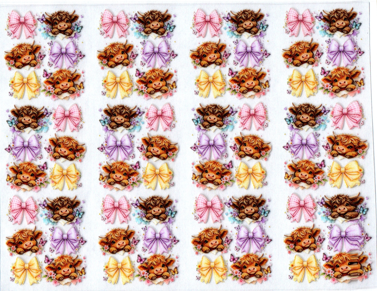 baby highland cows and bulls pen wrap 12