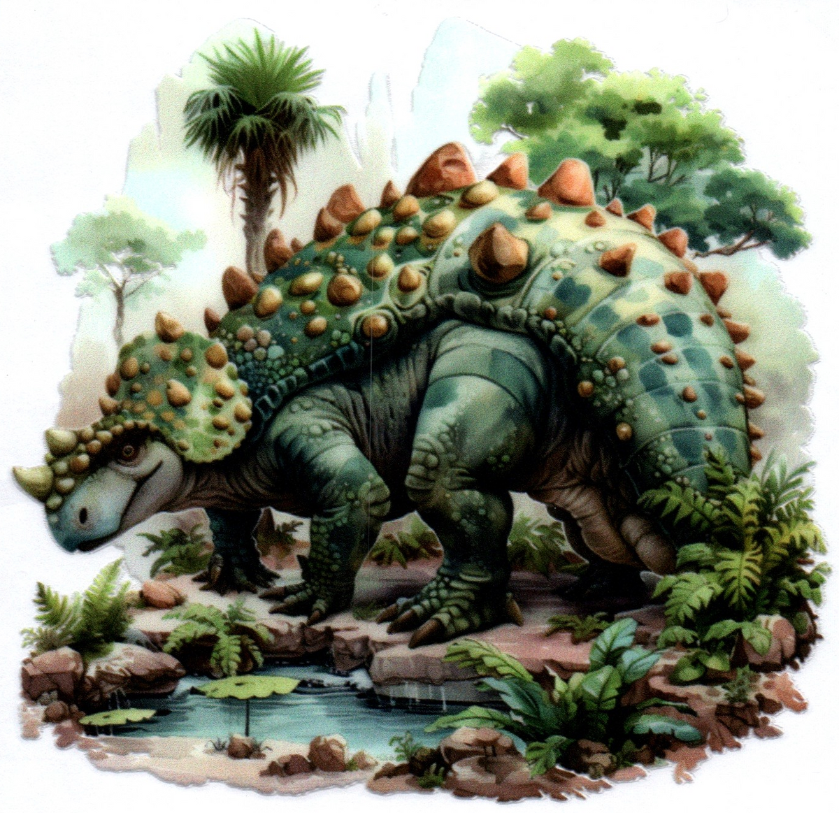 Euoplocephalus Dino Single Decal 12