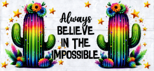 16oz Always Believe in the Impossible Inspirational
