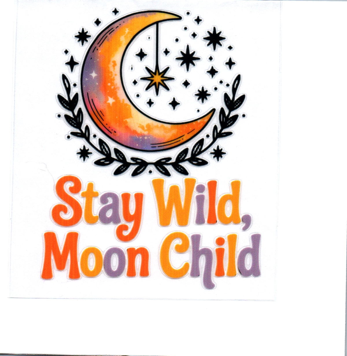 stay wild moon child Single Decal 124