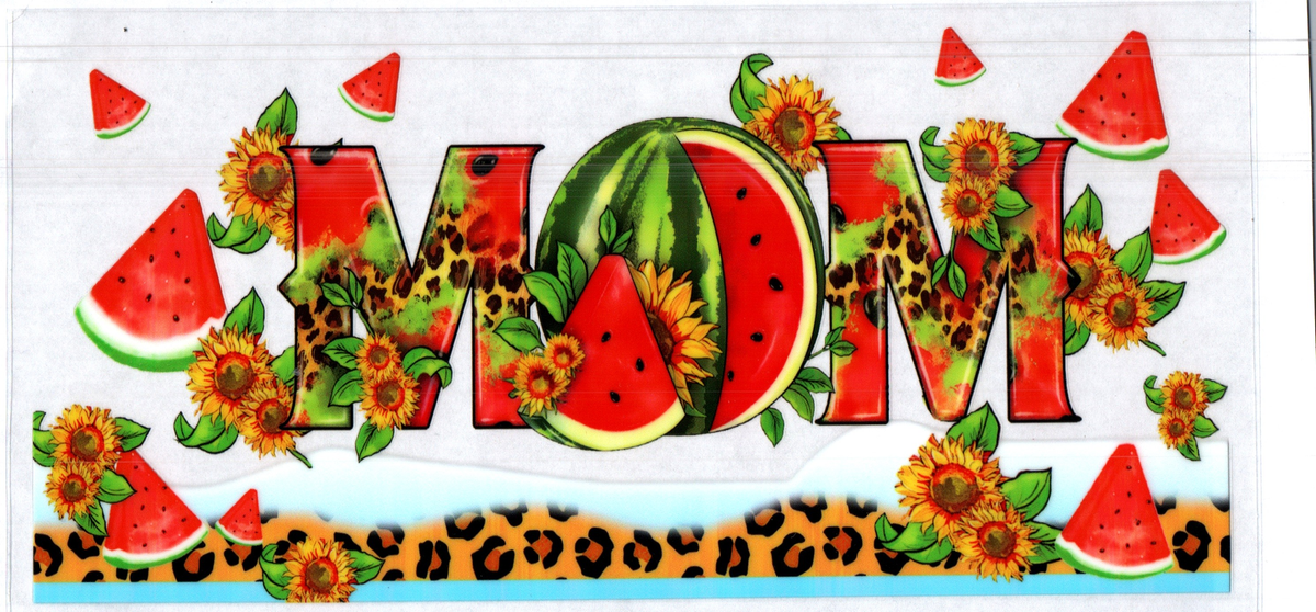 16 oz mom watermelon cheetah pattern assorted 12