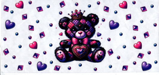 16oz Patchwork Bear 1 w/Jewel belly Kids