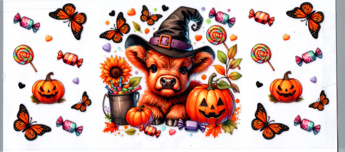Halloween Highland butterflies 16oz