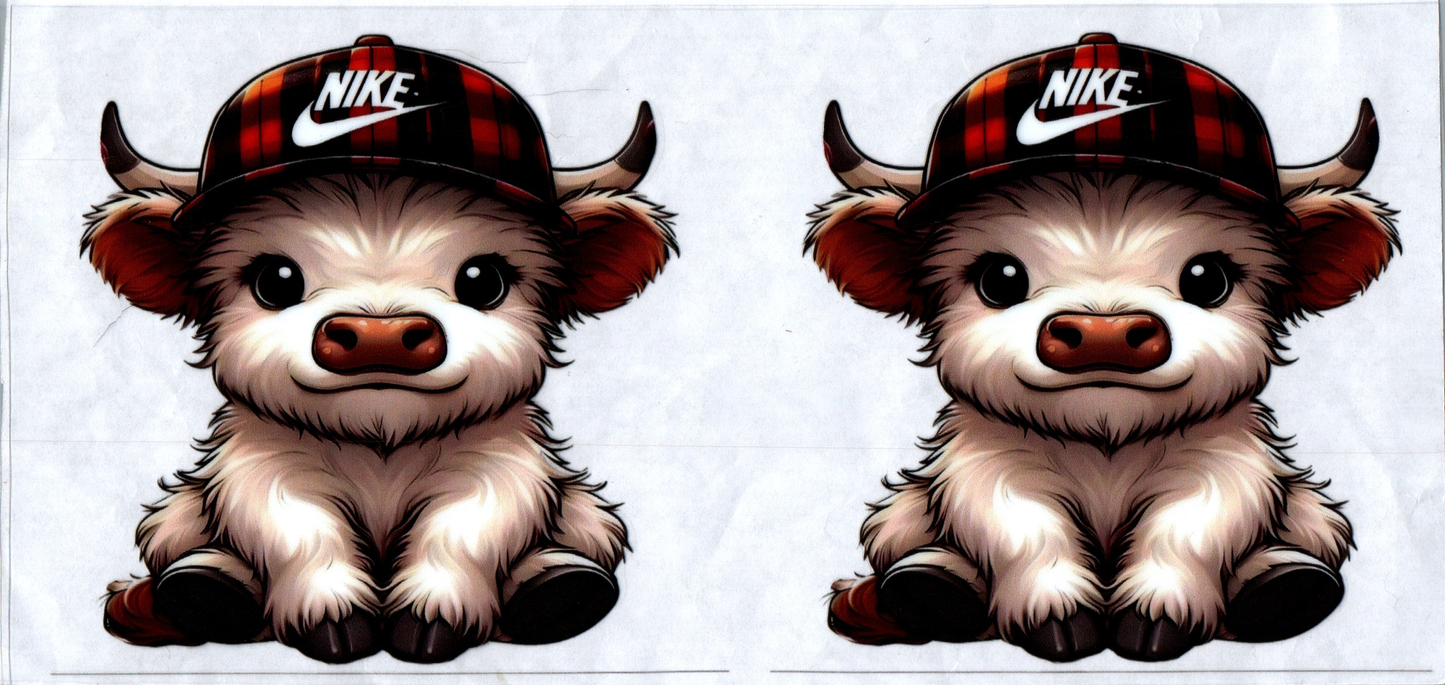 16 oz Swoosh hat Cow 134