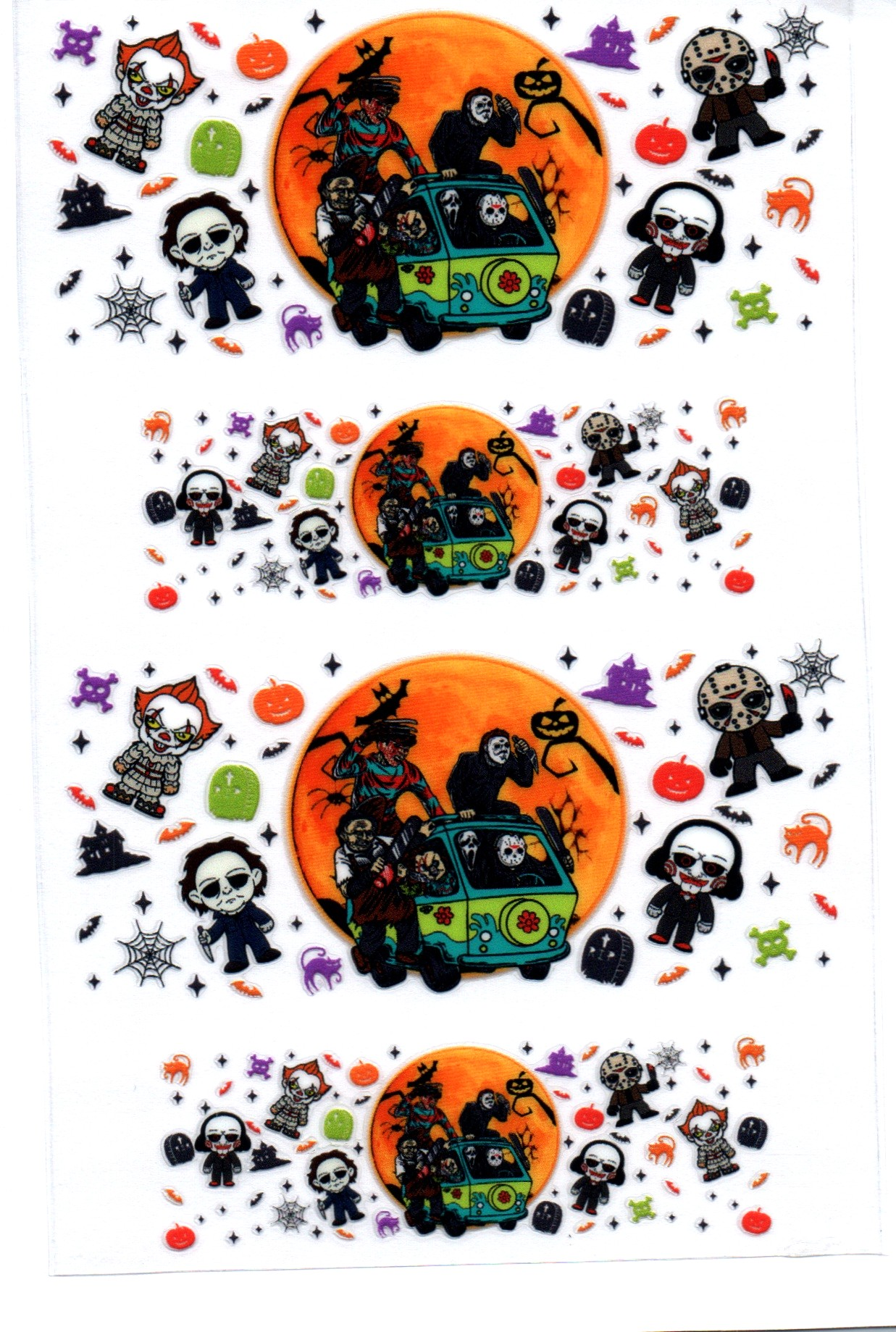 Horror Guys w/mystery machine Stanley Key Chain Wrap Double 134