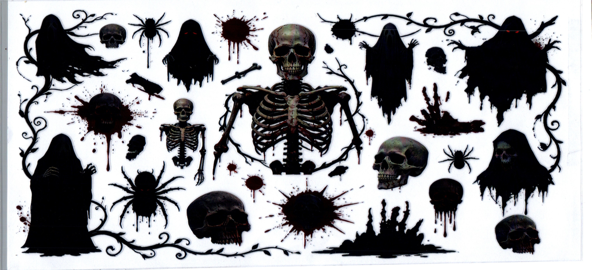 Black skeleton 16oz