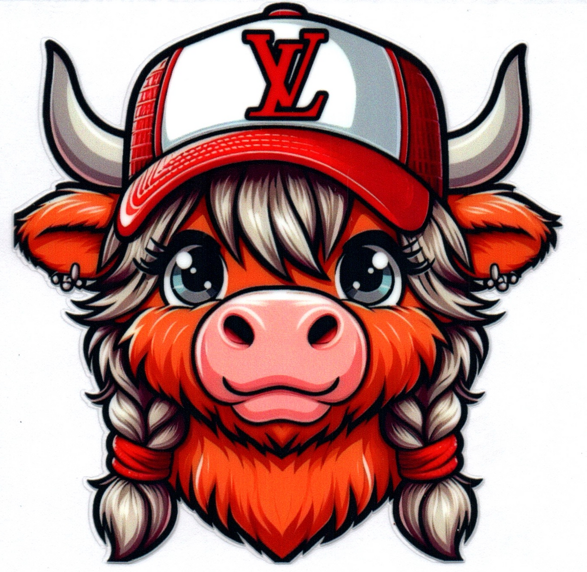 Designer VL Cow Misc. Single Decal 13
