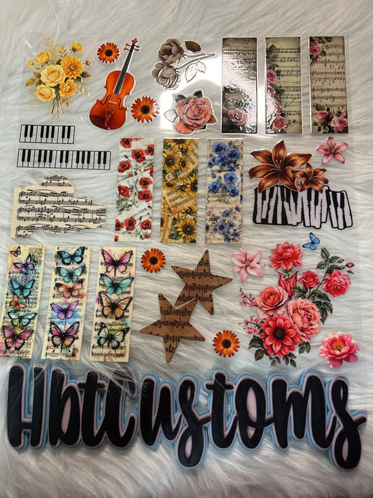 Flower and music Element