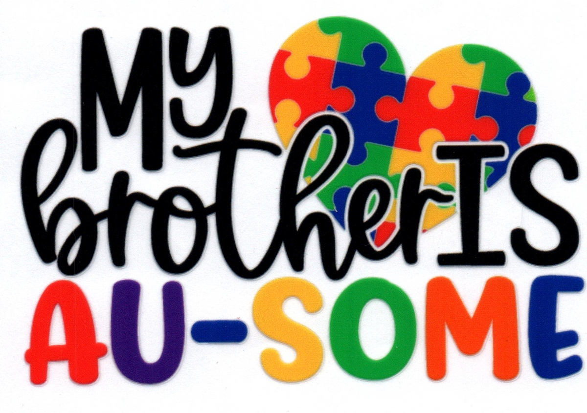 My brother is Au-some Autism Single Decal 13