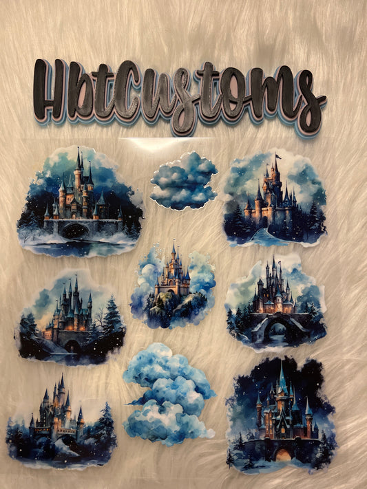 Blue Castles & Clouds Element