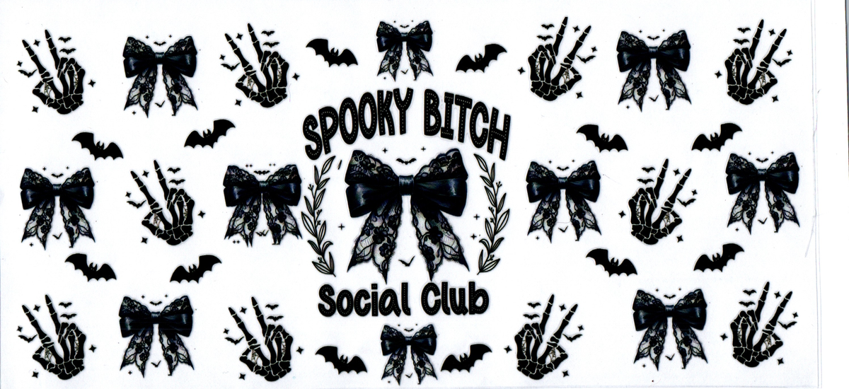 Black Spooky Bitch Social Club 16oz