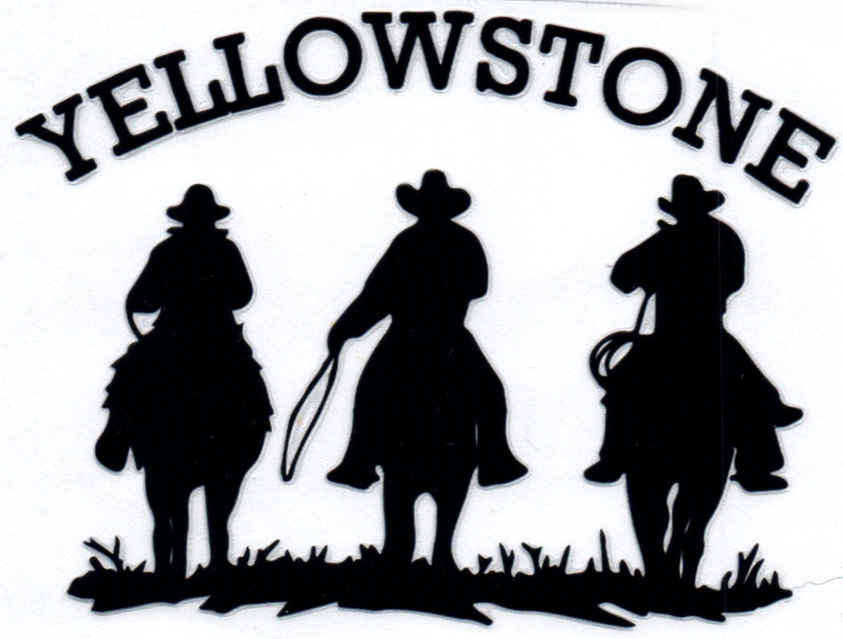 Yellowstone cowboys Single Decal 1