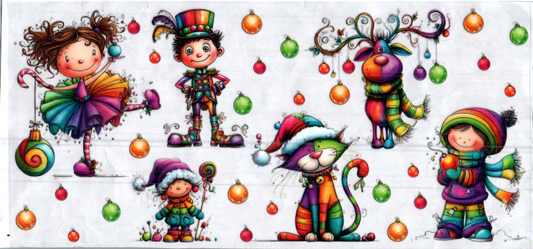 16oz multi-colored little people kids